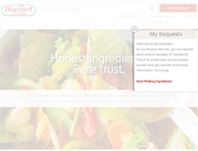 Tablet Screenshot of hormelingredients.com